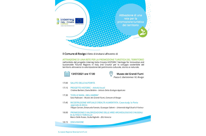 ATTIVAZIONE DI UNA RETE PER LA PROMOZIONE TURISTICA DEL TERRITORIO