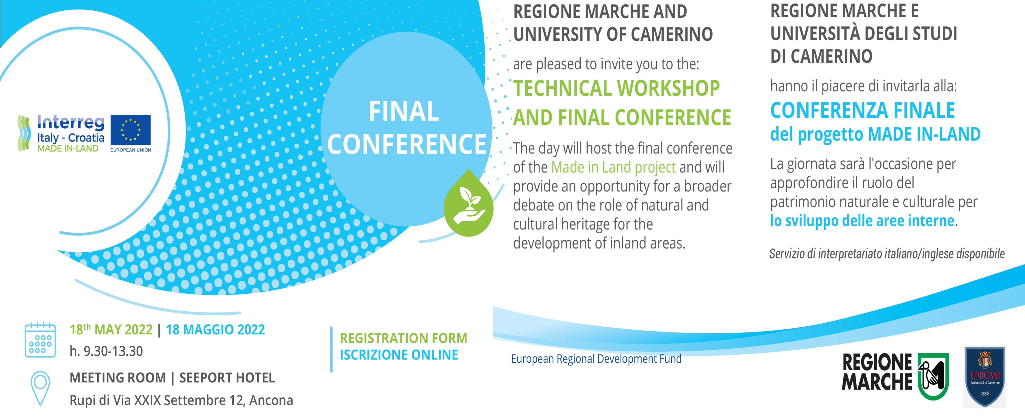 Technical Workshop & Final Conference of Made In-Land project