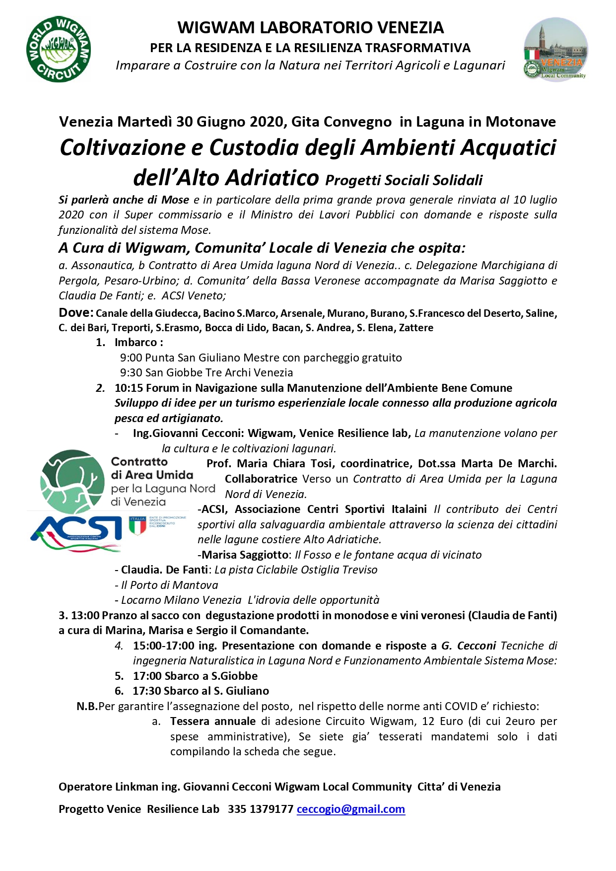 Forum in navigazione (Forum on boat)