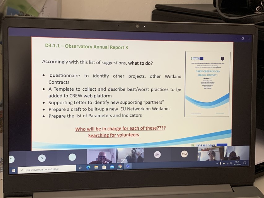 CREW - ESTABLISHMENT OF A COMMON PLATFORM FOR WETWORK DATA EXCHANGE