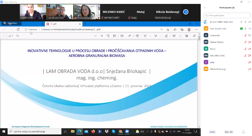 AdSWiM fourth local workshop for Izvor Ploče