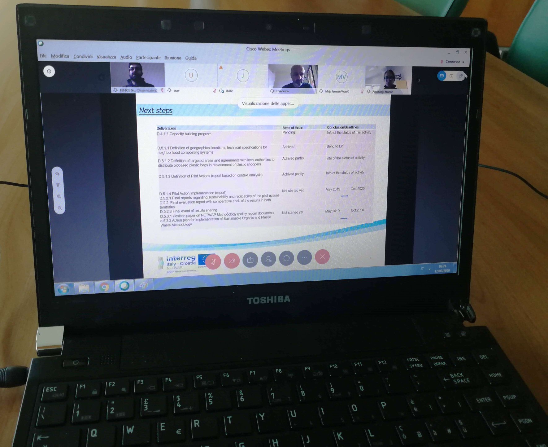 Virtual 3rd consortium meeting on 12th March 2020