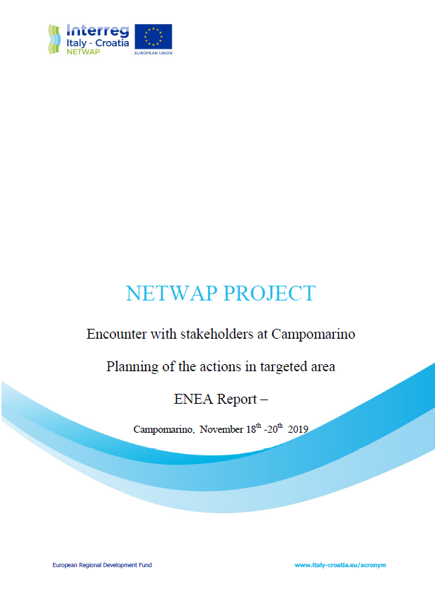 Report “Campomarino site visit” 18th -20th November 2019