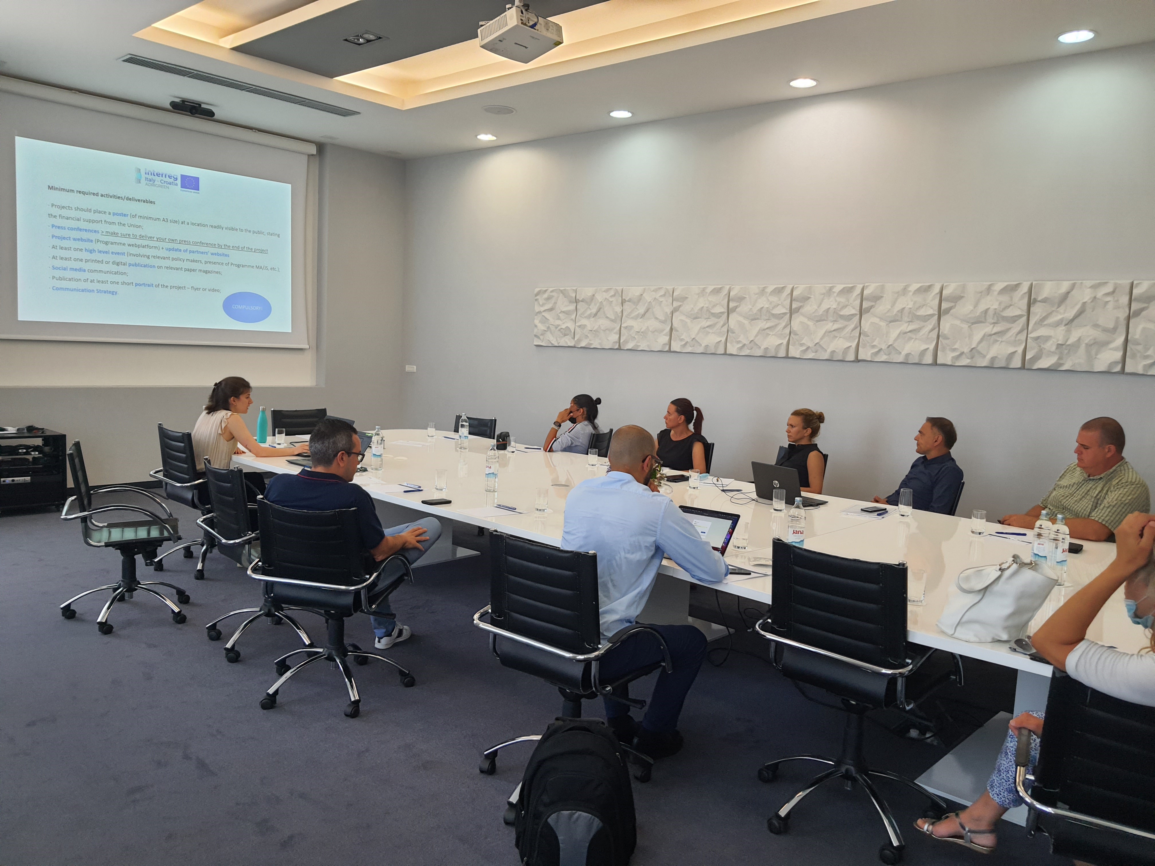 ADRIGREEN's 5th project meeting and 3rd training held in Pula