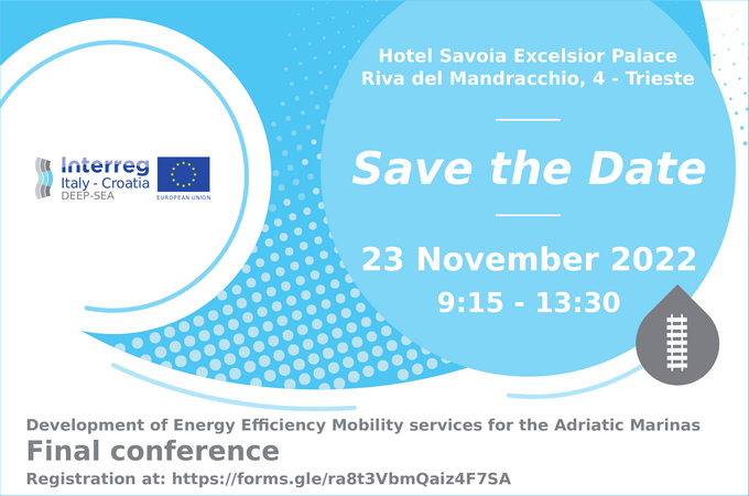 DEEP SEA “Development of Energy Efficiency Mobility services for the Adriatic Marinas” - Final conference