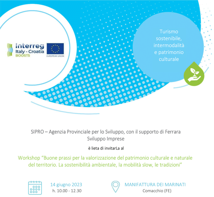 SECOND LOCAL EVENT “GOOD PRACTICES FOR THE ENHANCEMENT OF THE CULTURAL AND NATURAL HERITAGE OF THE TERRITORY. ENVIRONMENTAL SUSTAINABILITY, SLOW MOBILITY, TRADITIONS”