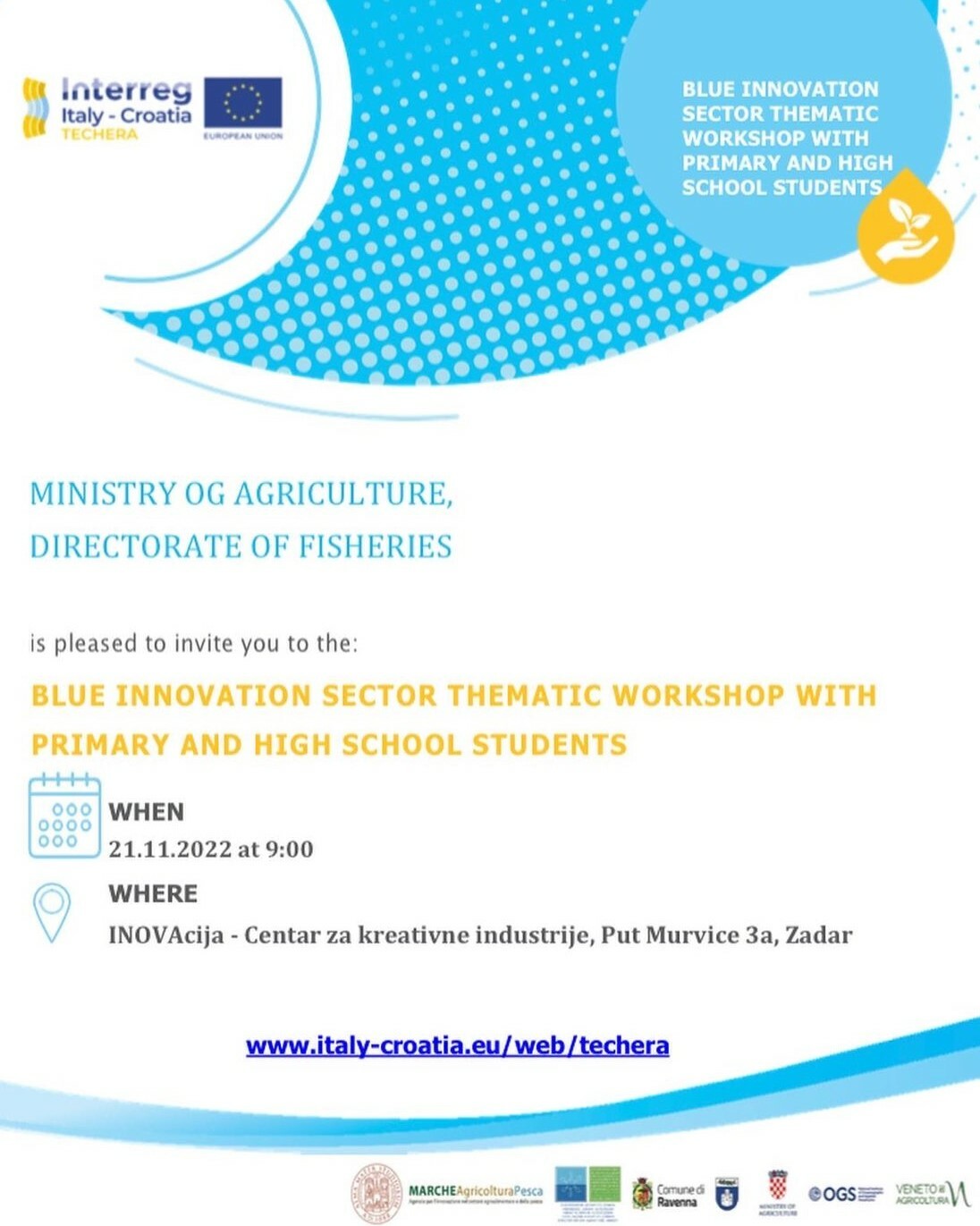 BLUE INNOVATION SECTOR THEMATIC WORKSHOP WITH PRIMARY AND HIGH SCHOOL STUDENTS
