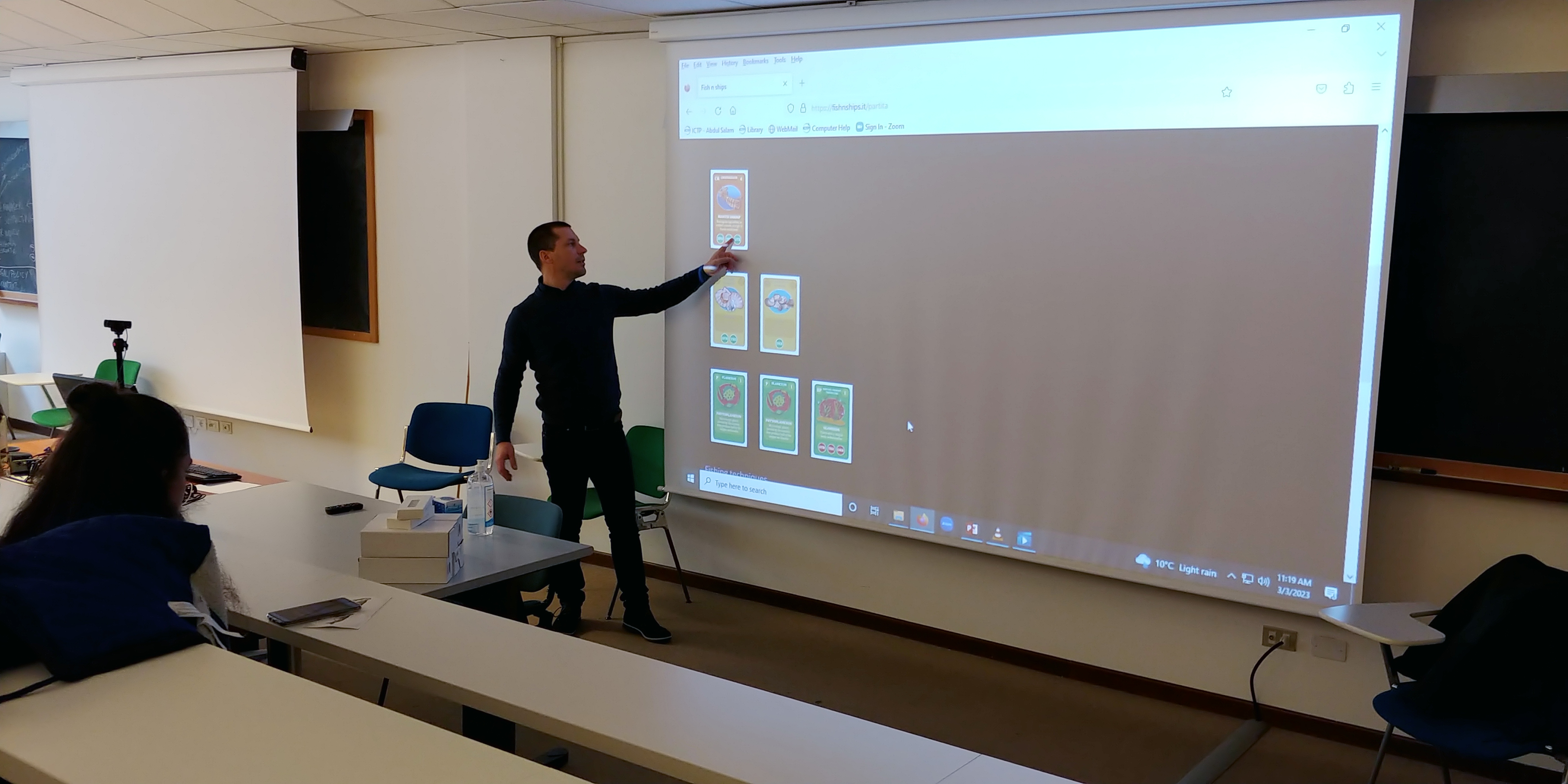 OGS organised a thematic meeting with BLUESCHOOLSMED students